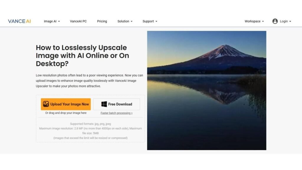 Vance AI - AI Image Upscaler Tools