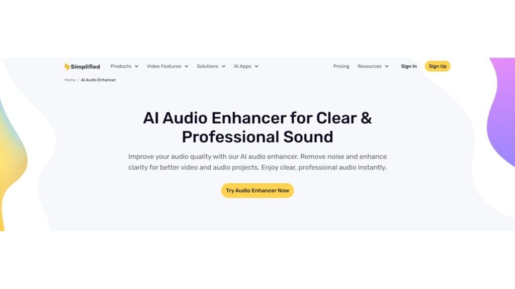 Simplified AI Audio Enhancers