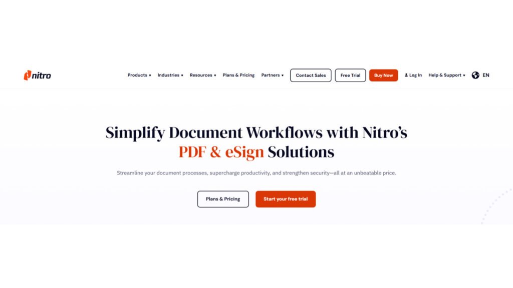 nitro - Best PDF Editor Tools Online
