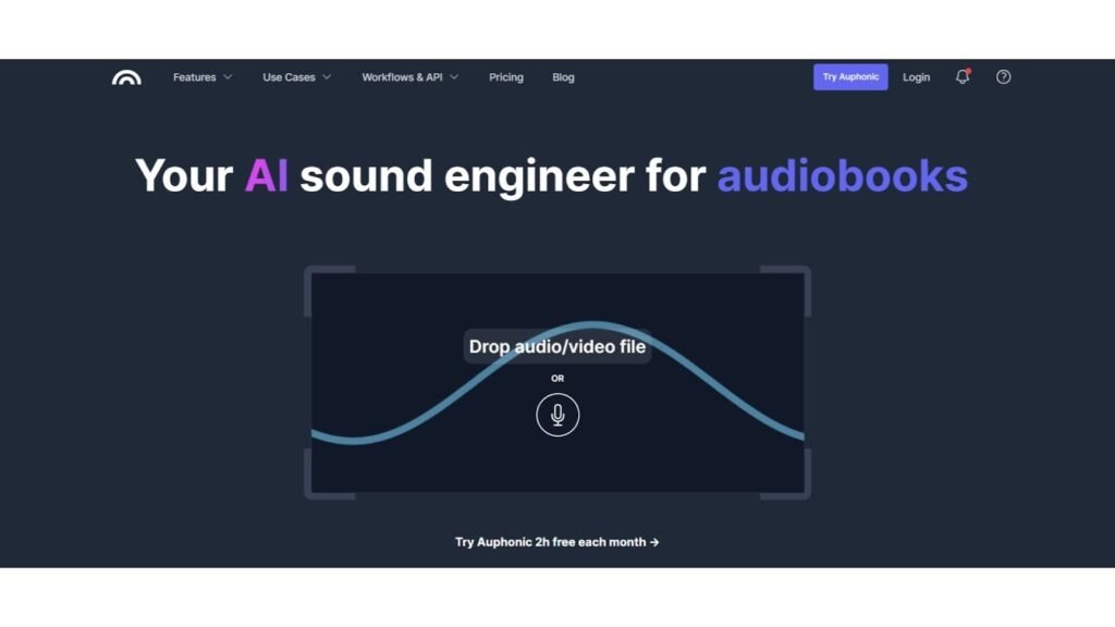 Auphonic AI audio enhancer tool