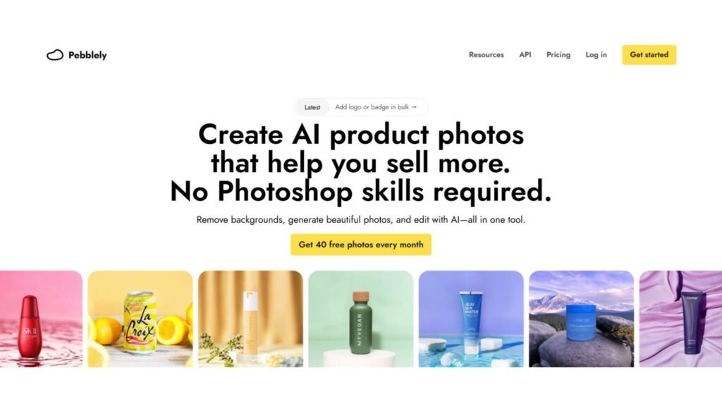 Pebblely Product Photography