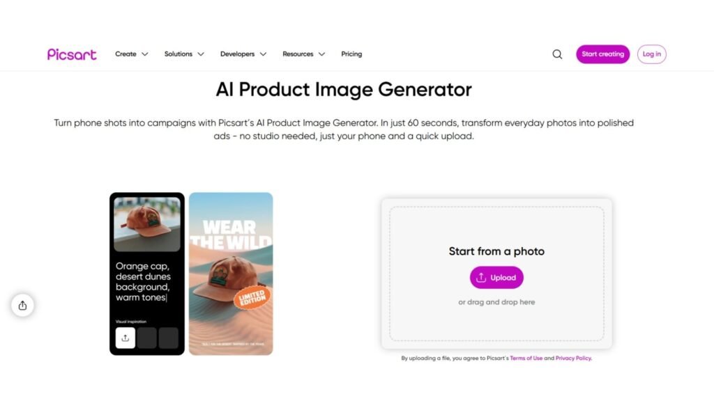 Picsart Product Photography