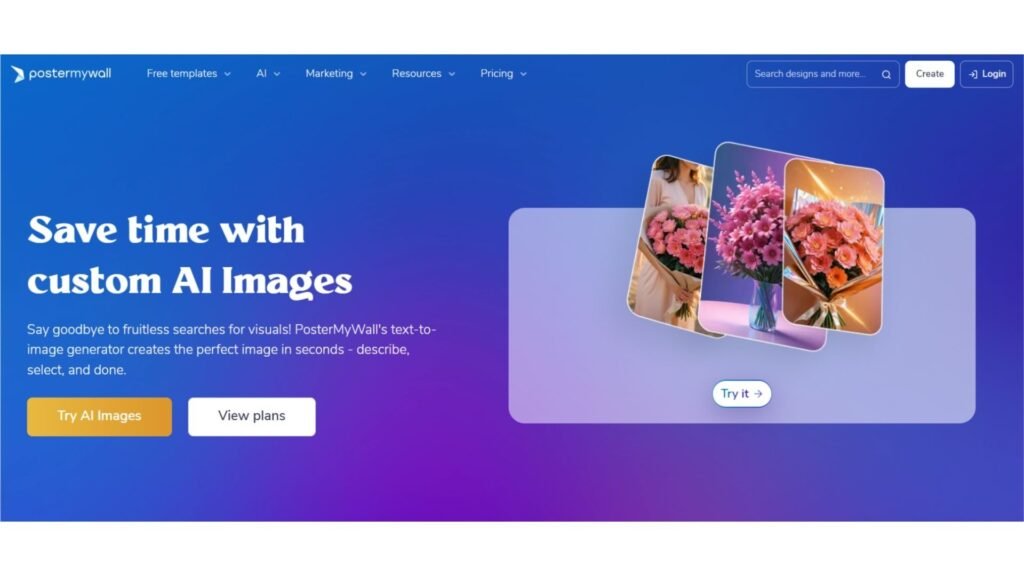PosterMyWall - AI Design Makers