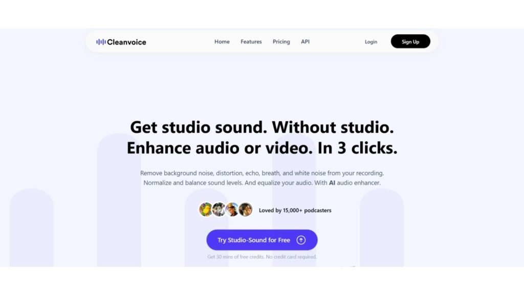 Cleanvoice AI audio enhancer tool