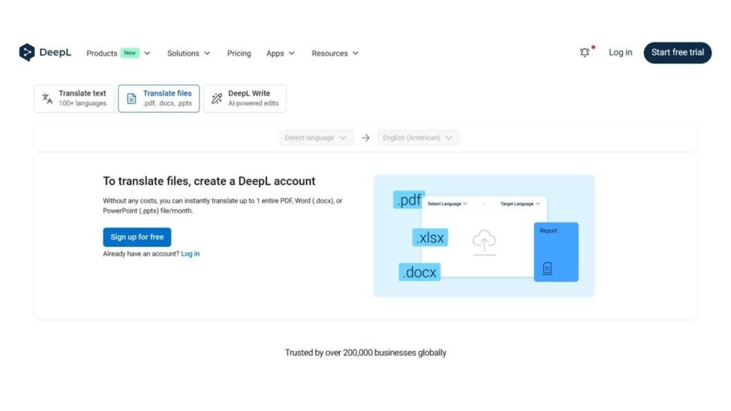 deepl - Best AI Document Translators