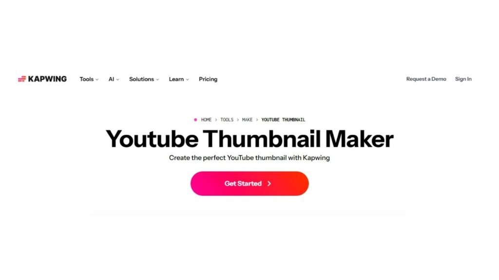 Kapwing YouTube Thumbnail Maker