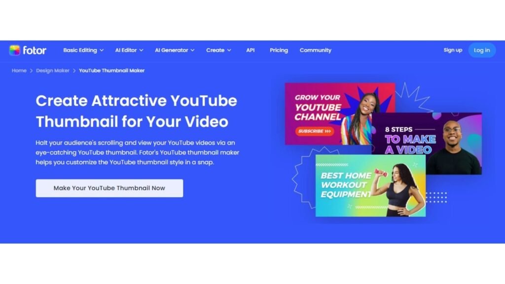 Fotor Thumbnail Maker