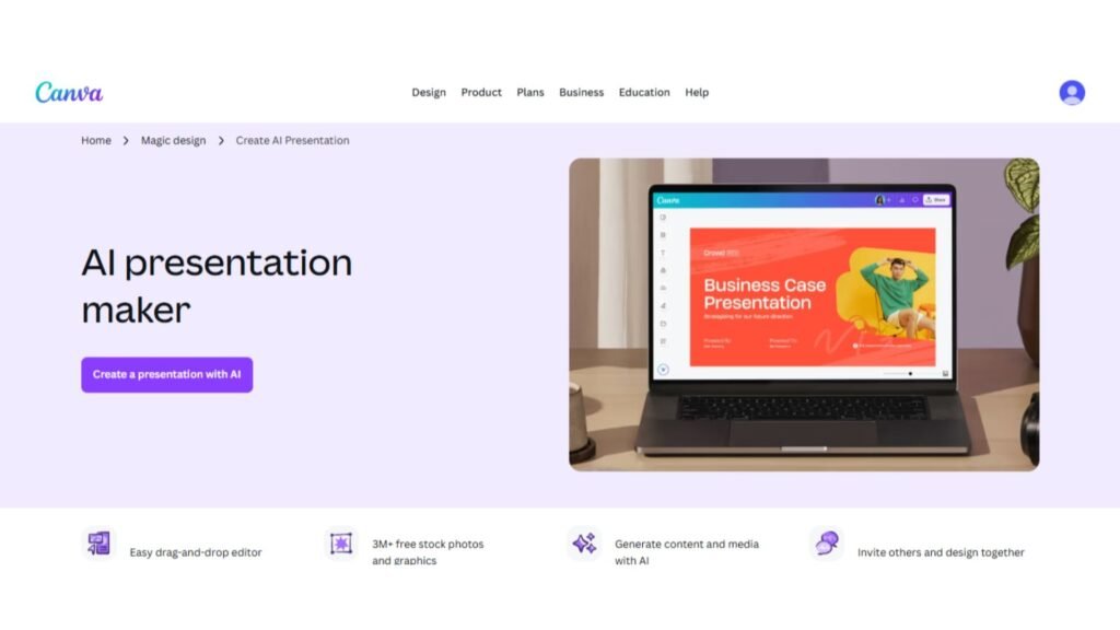 canva AI Presentation Maker