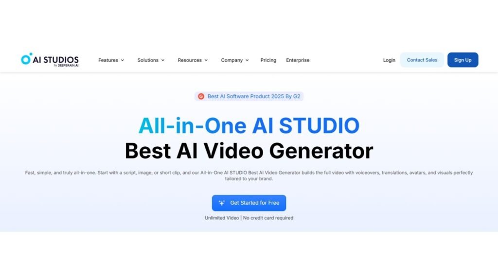 DeepBrain - AI Text to Video Generators