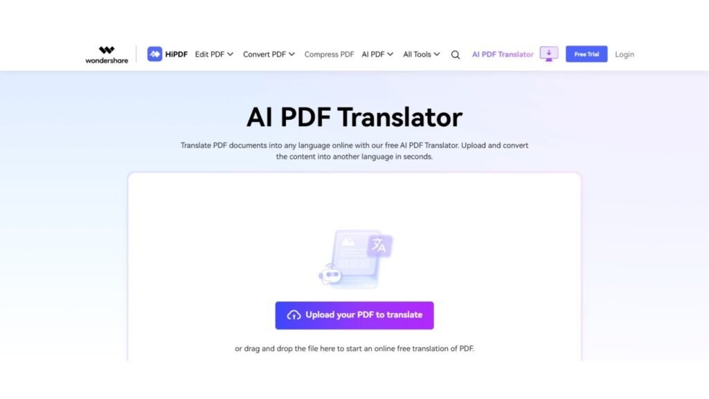 HiPDF - Best AI Document Translators