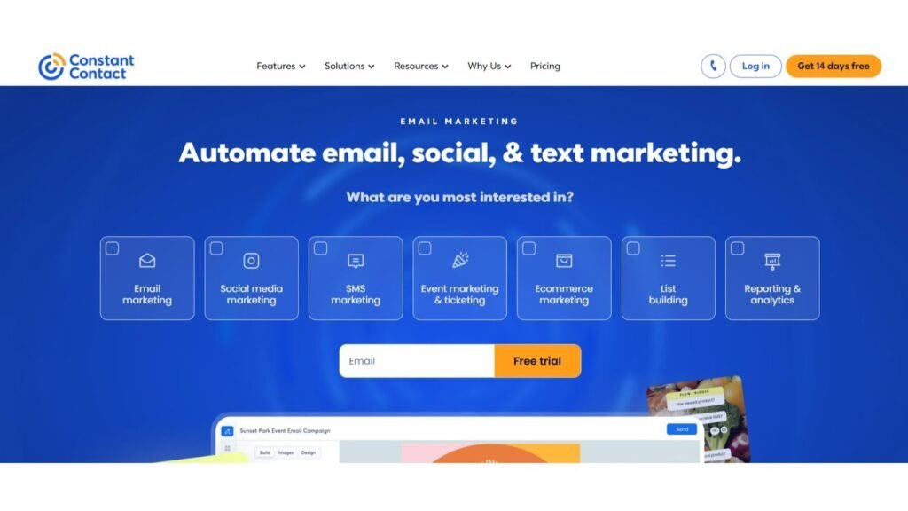 constant contact - AI Email Marketing Tools