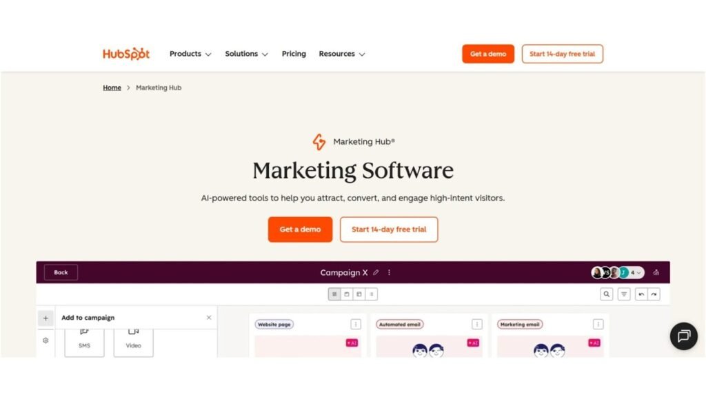 Hubpot - AI Email Marketing Tools