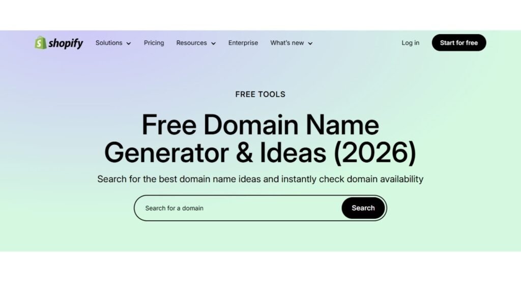 Shopify - Domain Name Generators