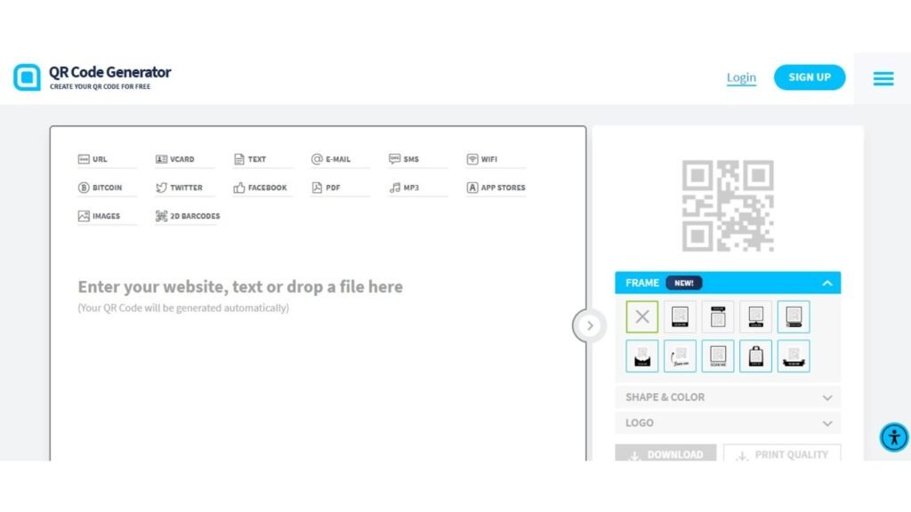 QR CODE GENERATOR