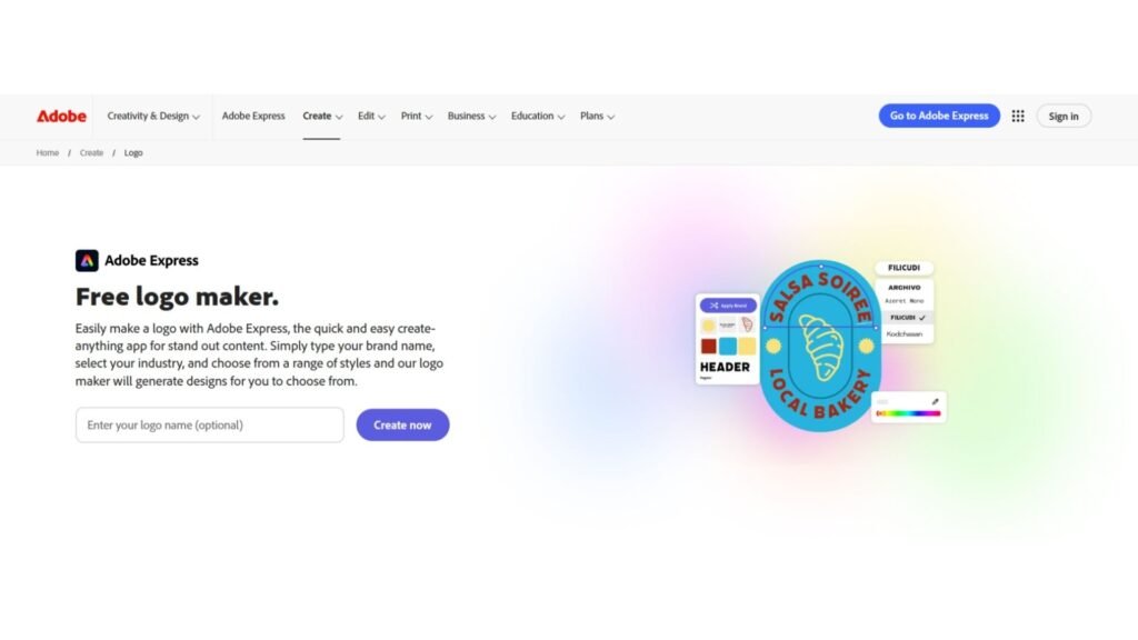 Adobe Express Free Logo Maker