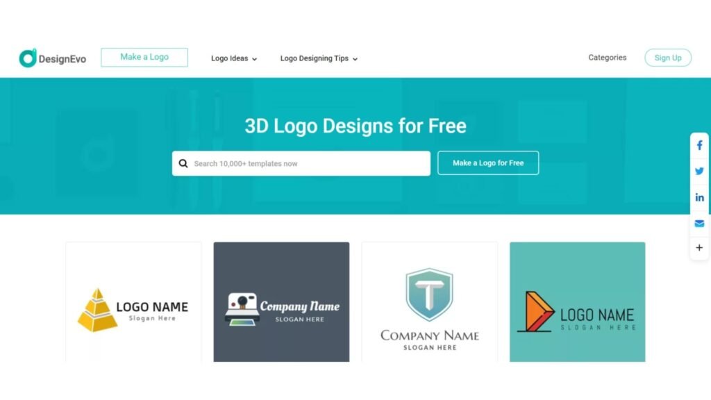 DesignEvo Free 3D Logo Design