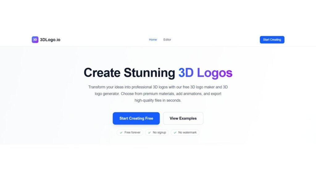 3DLogo.io 3D Logo Maker