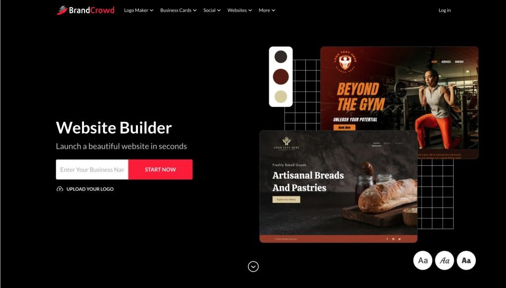 BrandCrowd Website Builder